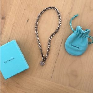 Tiffany heart lock necklace.
